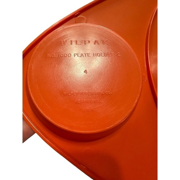 Vintage plastic plate and cup holders set Better Maid camping picnic - Picture 7 of 7